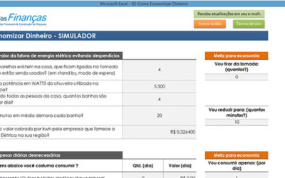 PLANILHA PARA ECONOMIZAR DINHEIRO